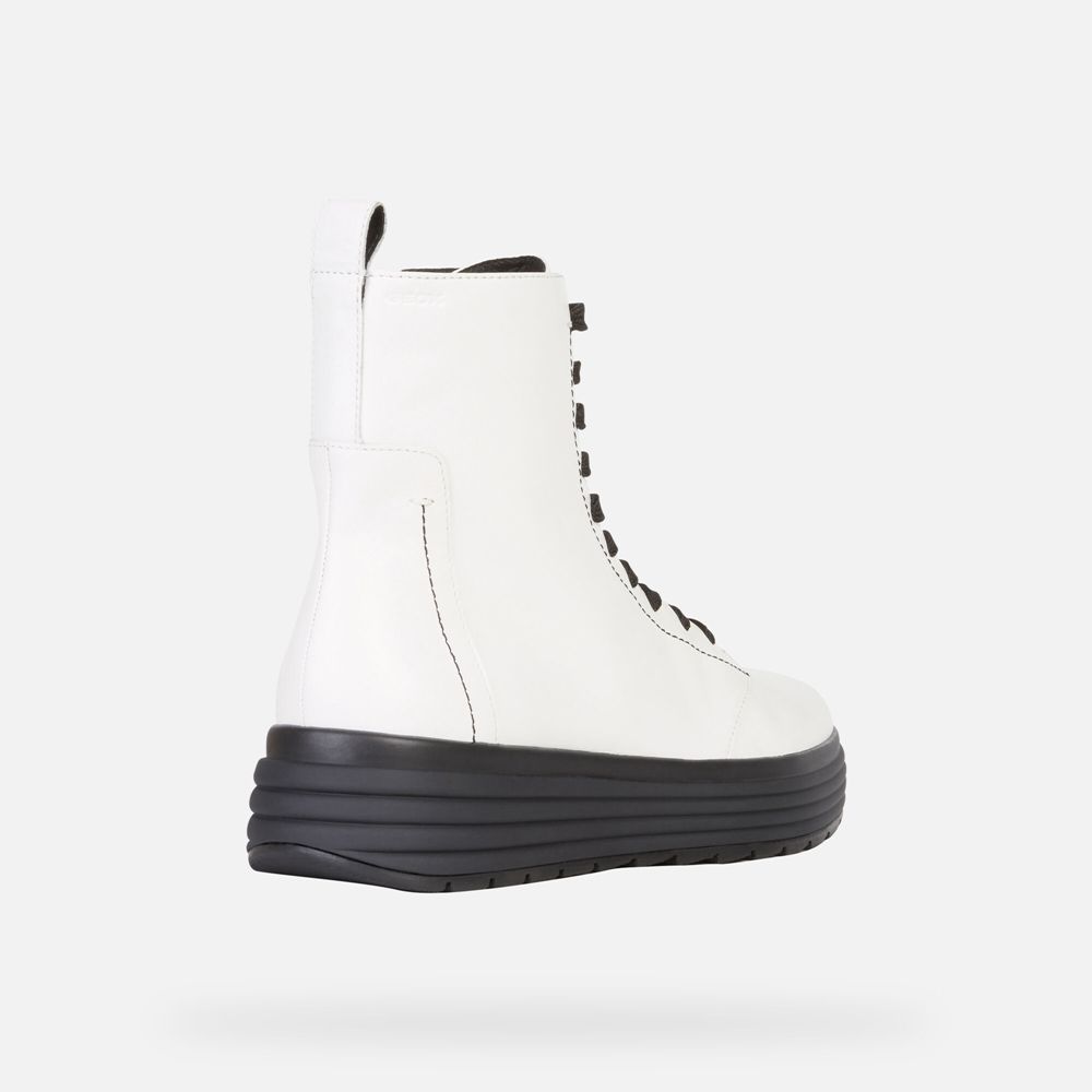 Botins Geox Senhora Branco/Pretas - Phaolae - NCJSY1307